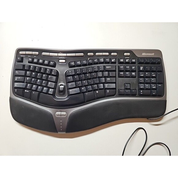 Microsoft Natural Ergonomic Keyboard 4000 v1.0 KU-0462 USB Model 1048 - Picture 1 of 7